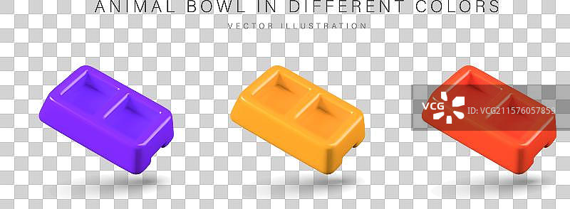 动物用碗的双重模型合集图片素材