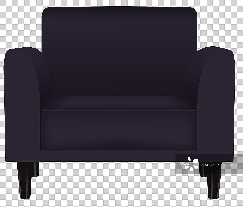 真皮大沙发家庭装修椅子卡通元素插画图片素材