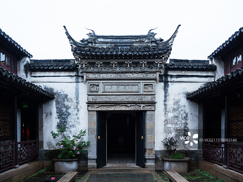古镇周庄首富沈万三故居图片素材