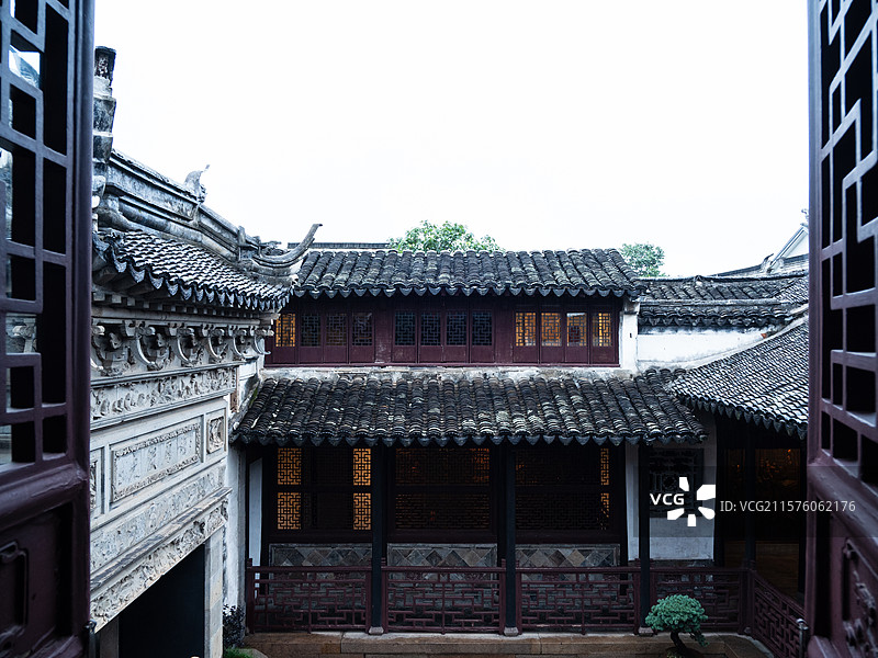 古镇周庄首富沈万三故居图片素材