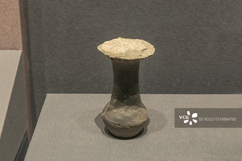 陕西考古博物馆陶祖龙山晚期至夏代早期距今4300-3800年2014年神木石峁遗址图片素材