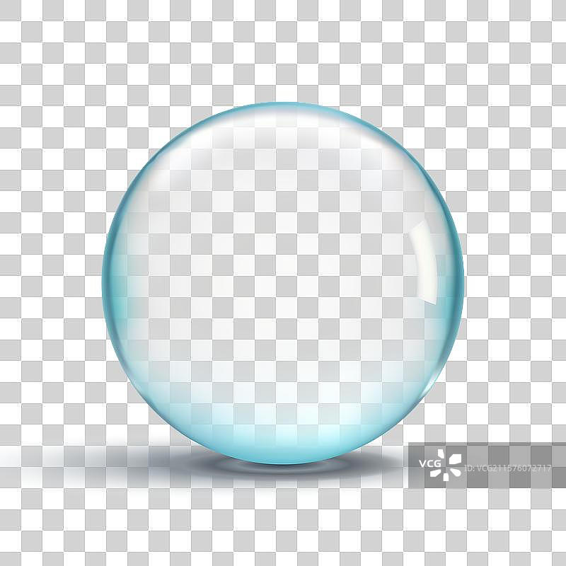 光滑透明的水滴气泡图片素材