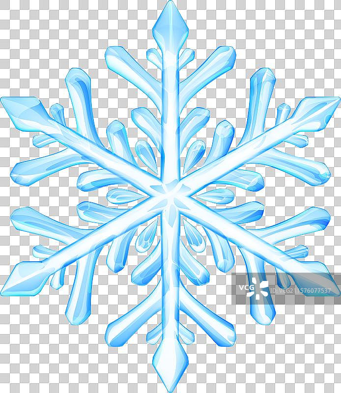 大型半透明圣诞雪花图片素材