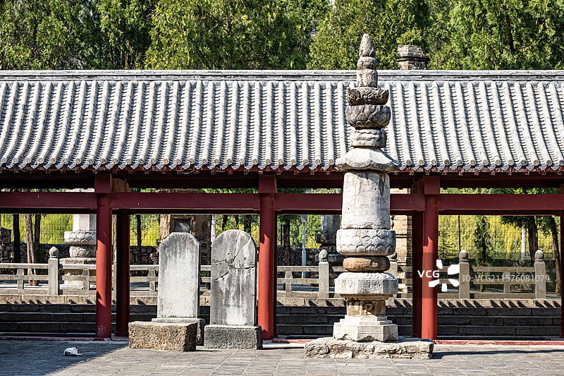 春天的山东济南四门塔风景区景色景观图片素材