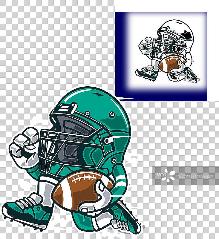 一幅卡通图像，展示了一个机器人和字母表。图片素材