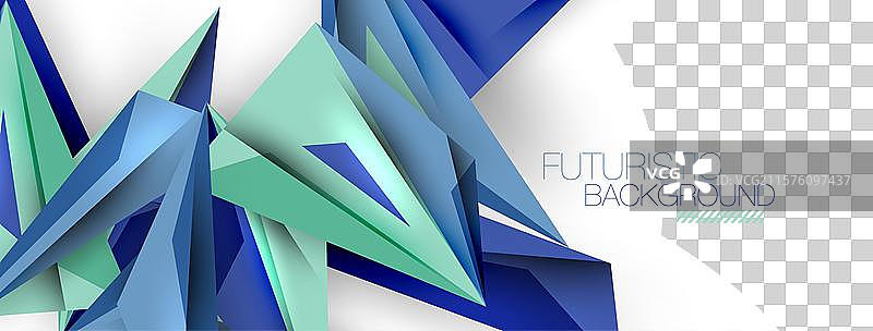 极简几何抽象背景低多边形图片素材