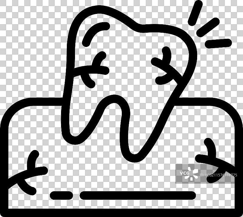 智慧牙图标设计图片素材