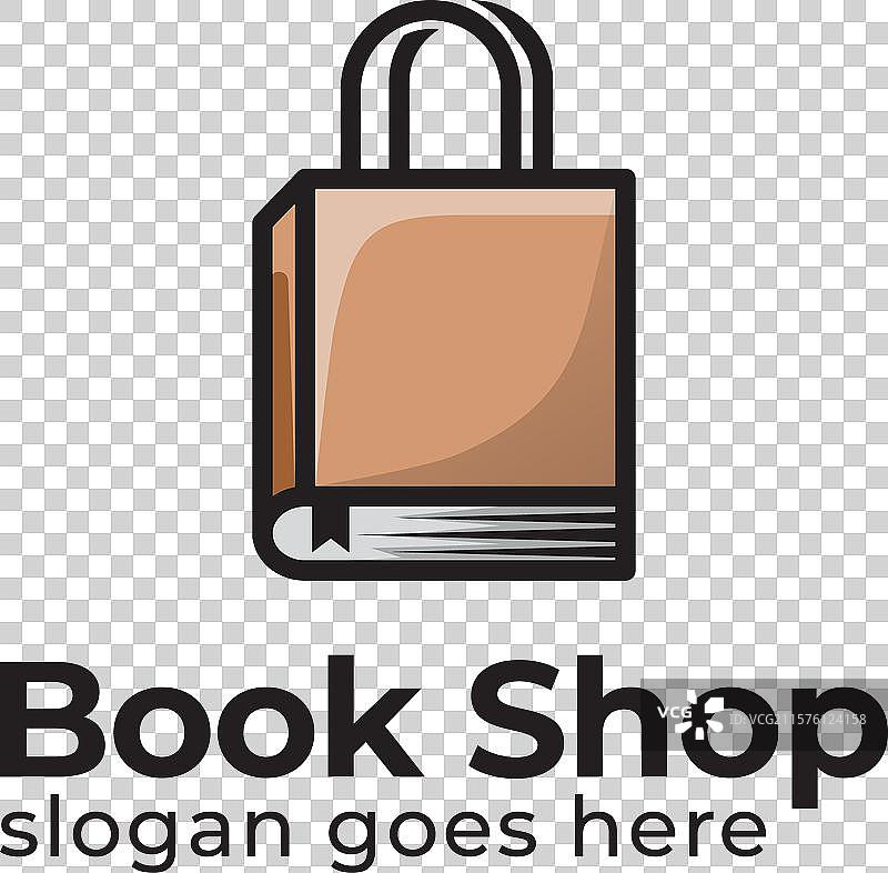 书店、图书馆或学校的扁平化标志图片素材