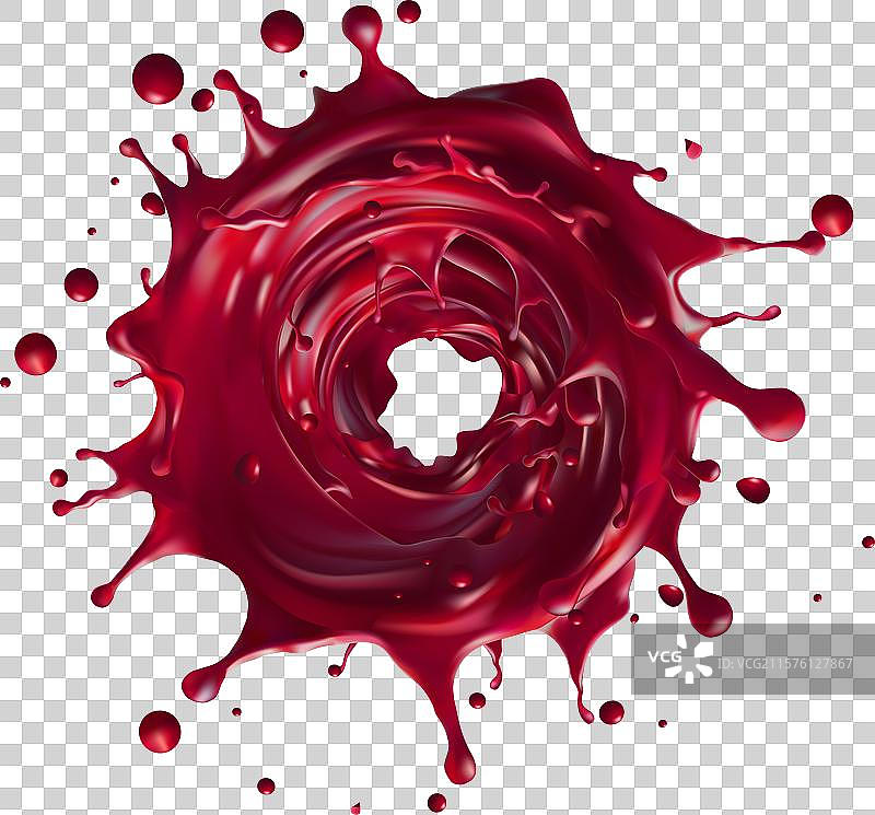 番茄酱或红色液体番茄的飞溅图片素材