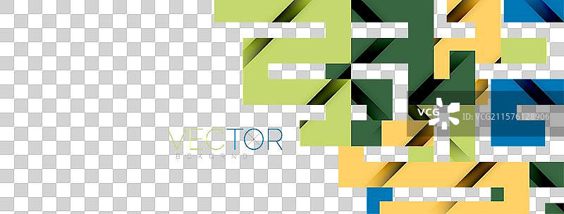 带阴影纹理效果的彩色弯曲线条图片素材