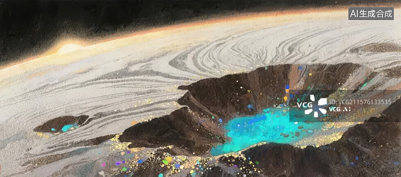 【AI数字艺术】抽象色彩流动的艺术作品图片素材