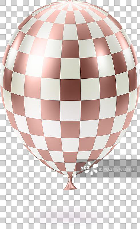 粉白色奢华逼真的气球图片素材