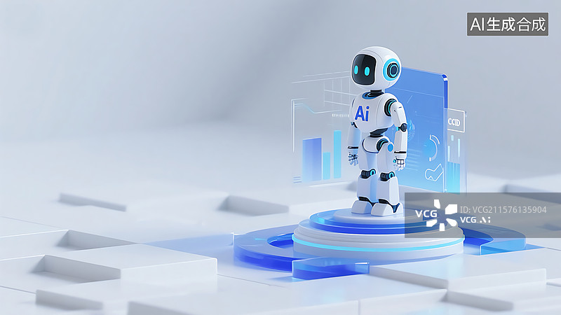 【AI数字艺术】人工智能机器人精灵科技图标图片素材