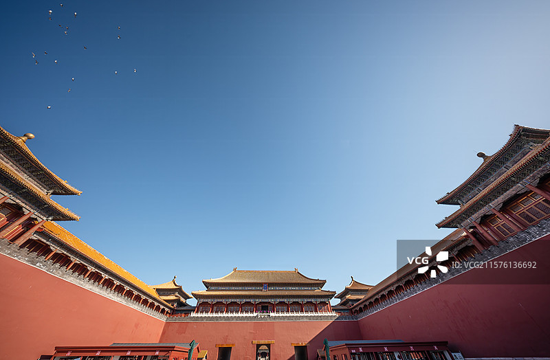 故宫午门全景图图片素材