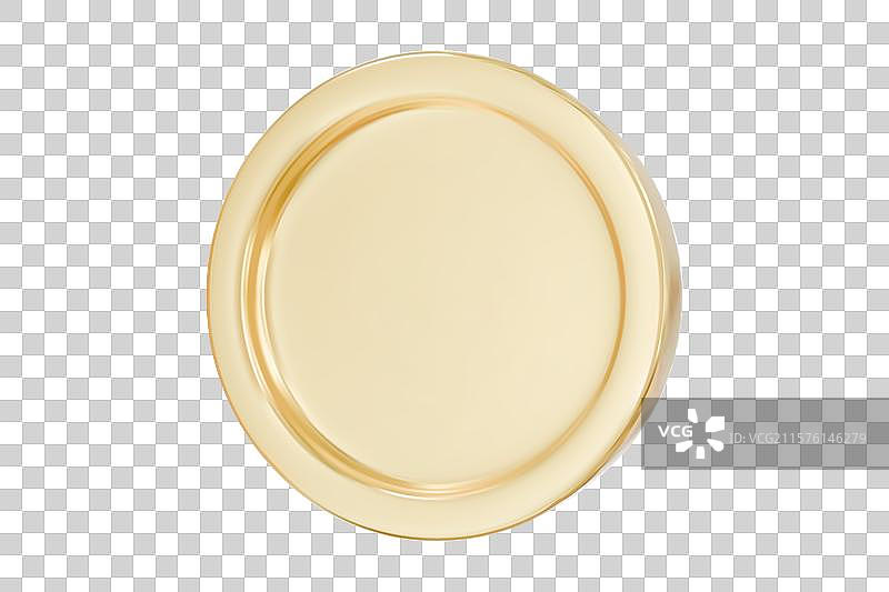 逼真的金色硬币，孤立的黄金货币图片素材