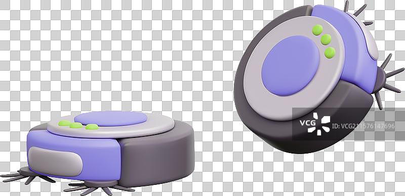 各种风格的详细机器人吸尘器图片素材