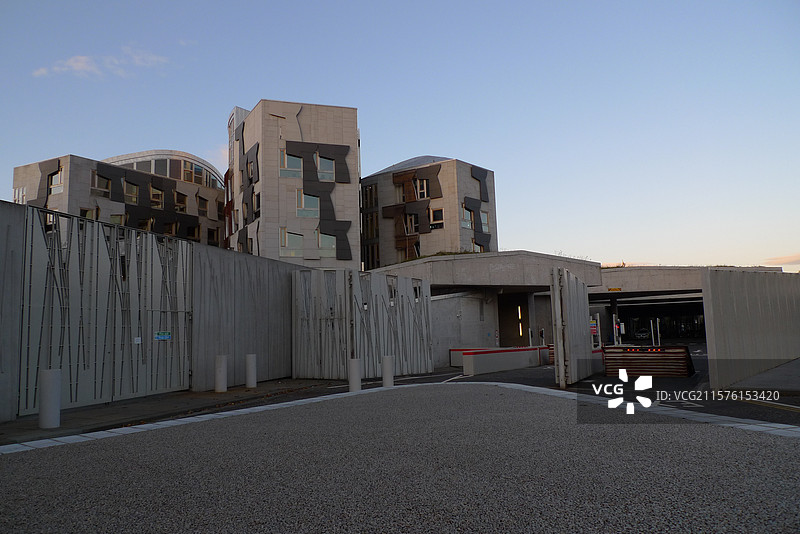 EMBT米拉莱斯设计的爱丁堡苏格兰议会大厦图片素材