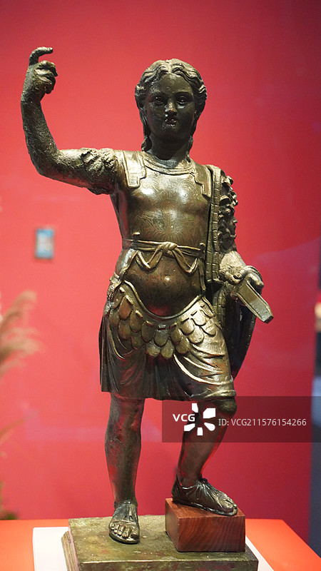 庞贝文物特展亚历山大大帝雕像图片素材