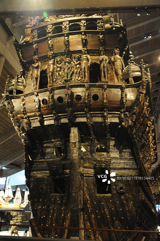 瑞典斯德哥尔摩瓦萨沉船博物馆图片素材