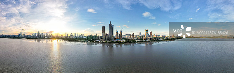 深圳湾公园白鹭坡、深超总、后海航拍图片素材