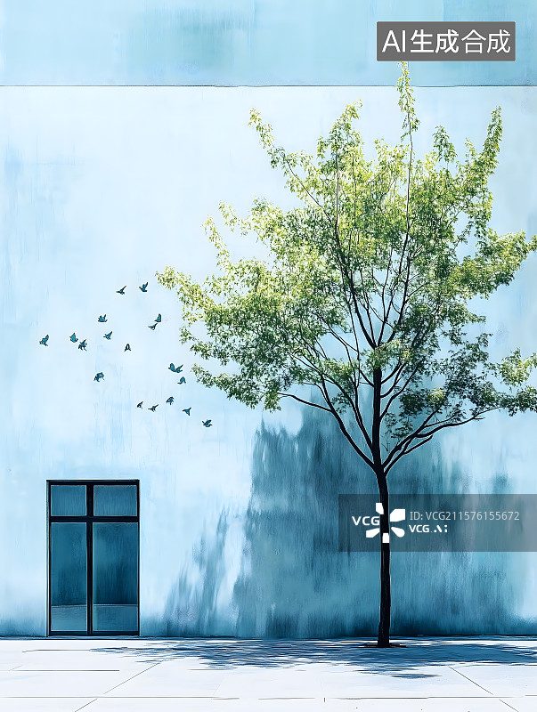 【AI数字艺术】诗歌配图：盛夏的风图片素材