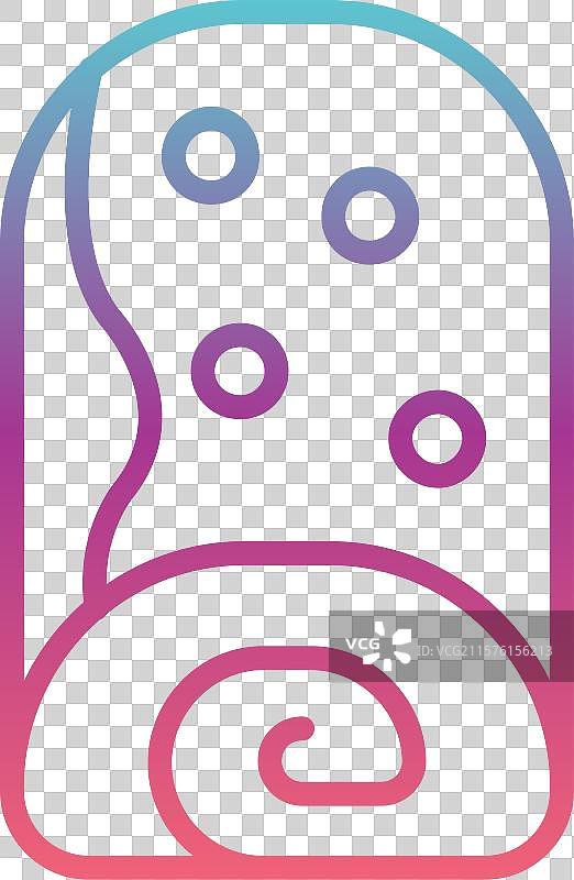 奶油卷线性渐变设计图片素材