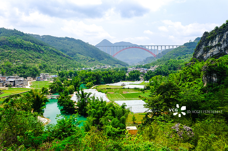 中国贵州黔南州罗甸大小井景区风光图片素材