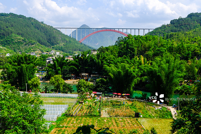 中国贵州黔南州罗甸大小井景区风光图片素材