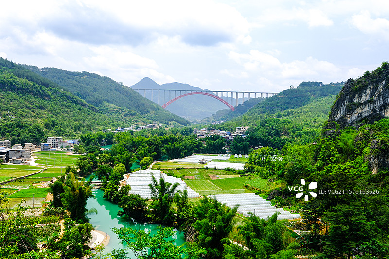 中国贵州黔南州罗甸大小井景区风光图片素材