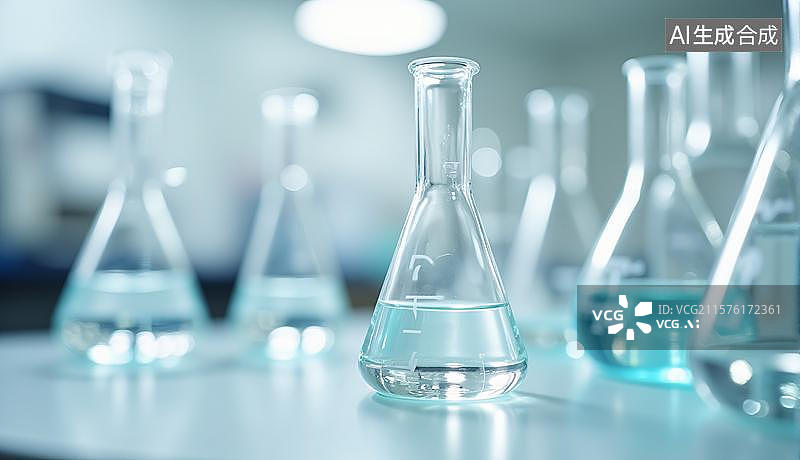 【AI数字艺术】实验室化验室化学仪器溶液图片素材