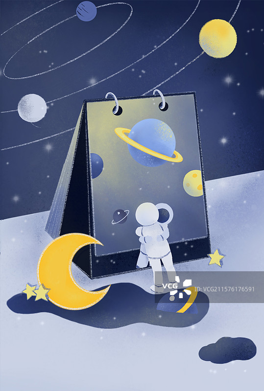 两个宇航员的拥抱图片素材