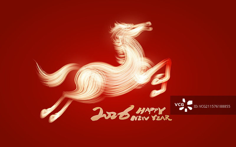 2026年中国马年马年奔腾春节庆典海报设计图片素材