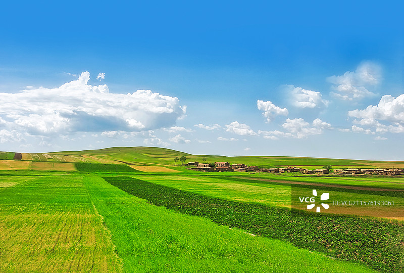中国内蒙古乌兰察布田园风光图片素材