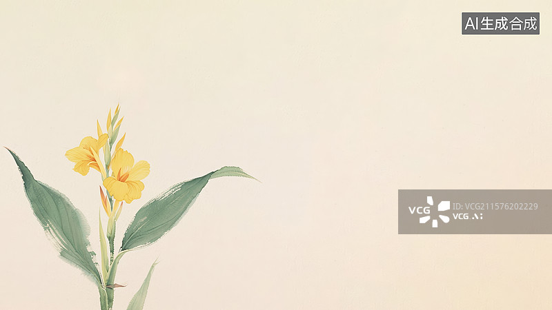 【AI数字艺术】水墨画左下图片素材