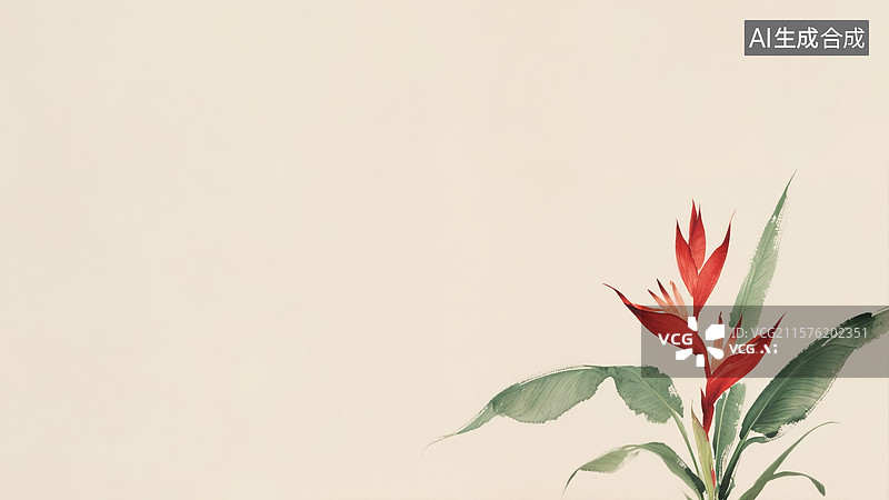 【AI数字艺术】水墨画右下图片素材