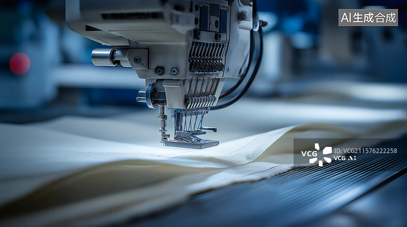 【AI数字艺术】工业缝纫机特写图片素材