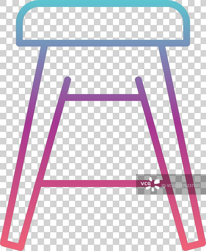 吧台椅线条渐变设计图片素材