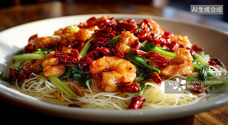 【AI数字艺术】麻辣香锅美食诱惑图片素材