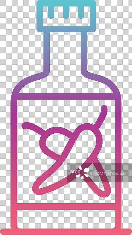 辣椒酱线性渐变设计图片素材