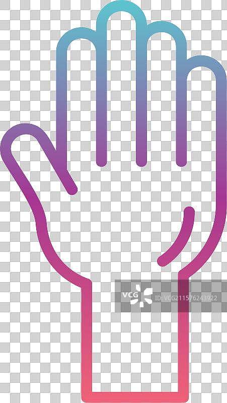 手绘线条渐变设计图片素材