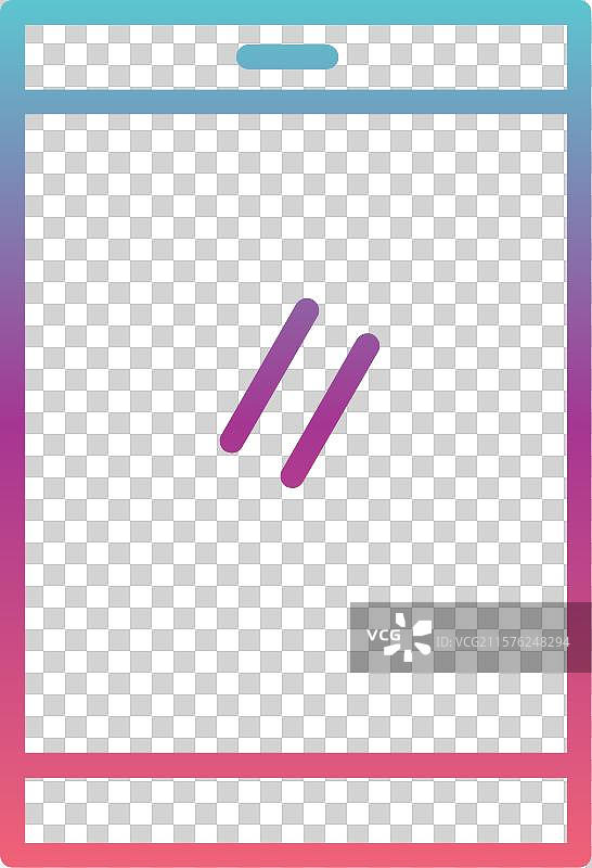 智能手机线条渐变设计图片素材