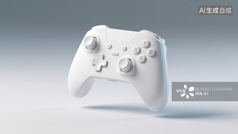 【AI数字艺术】3D渲染立体悬浮的游戏手柄图片素材