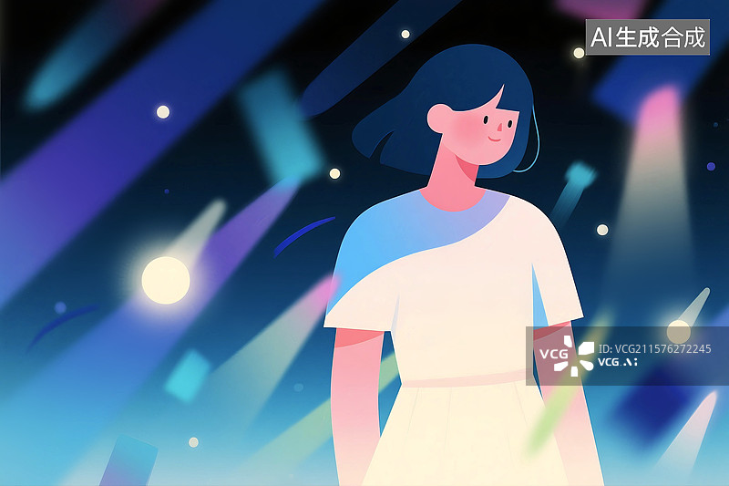 【AI数字艺术】一个女人的情感图片素材