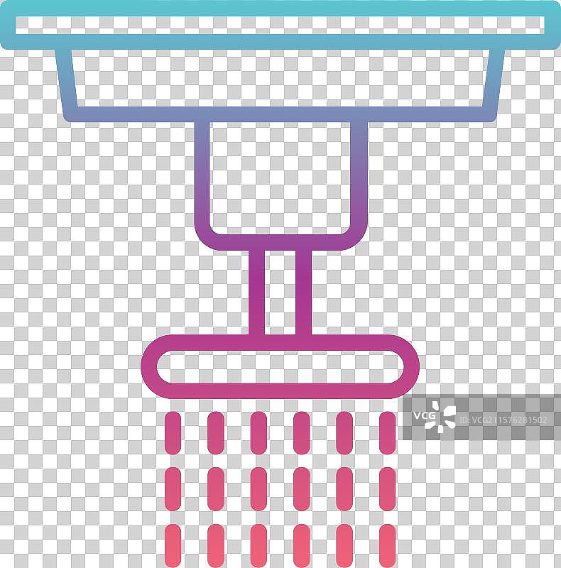 喷灌管线渐变设计图片素材