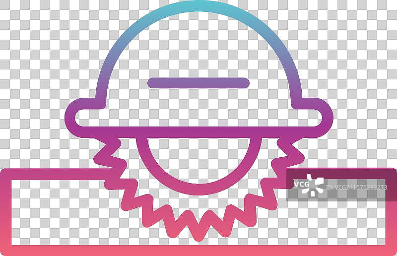 圆锯线条渐变设计图片素材