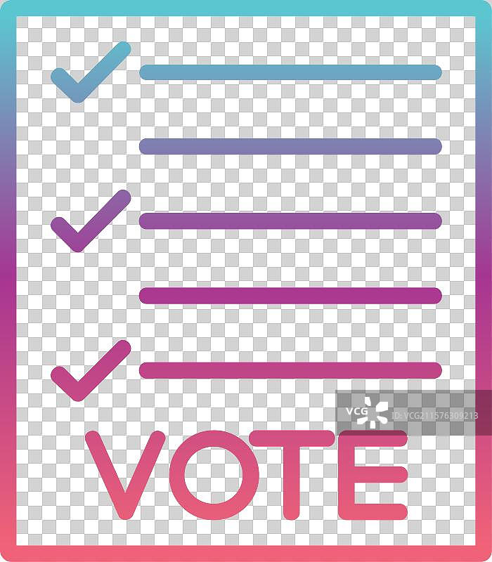 投票线渐变设计图片素材