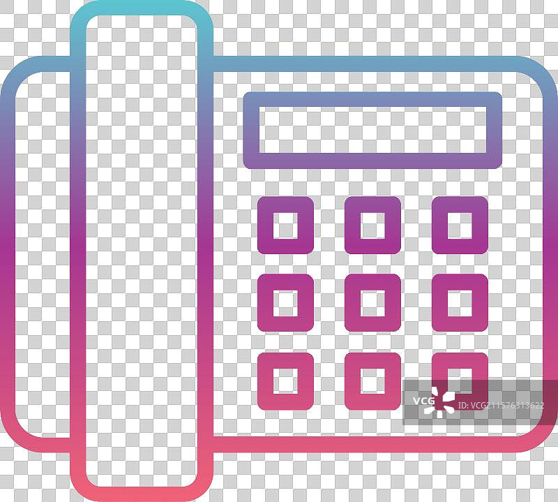 电话线渐变设计图片素材