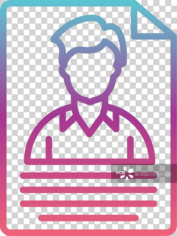 候选人线性渐变设计图片素材