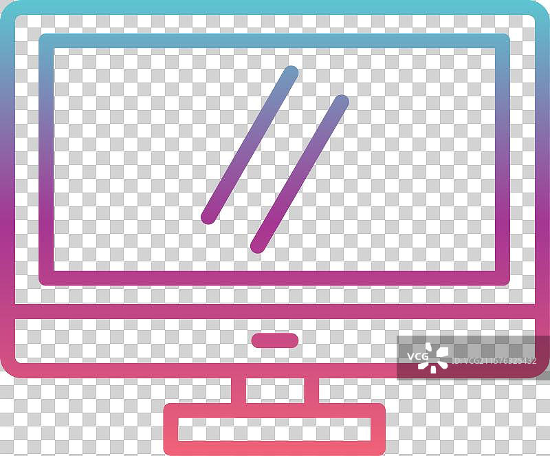 监视器显示器线性渐变设计图片素材