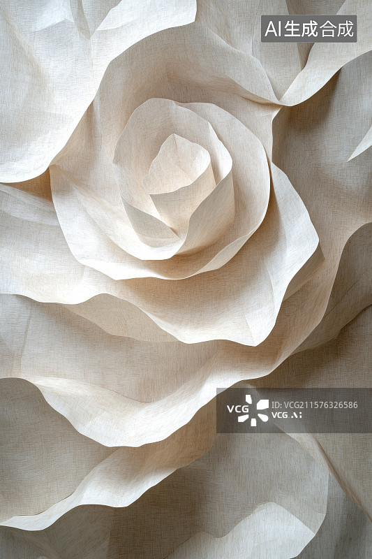 【AI数字艺术】手工纸艺玫瑰花图片素材